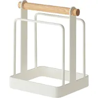 Yamazaki Support Pour Planches À Découper - Blanc Et Bois
