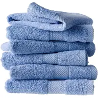 De Witte Lietaer Serviette de Toilette De Witte Lietaer Helene Sky Blue (Lot de 6)