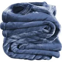 De Witte Lietaer Plaid Polaire De Witte Lietaer Cosy Blue Indigo-150 x 200 cm
