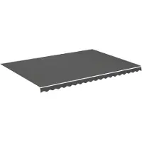 vidaXL Toile de store anthracite 5x3,5 m