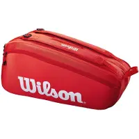 Wilson Super Tour Rouge/Blanc Peut contenir jusqu' 9 raquettes