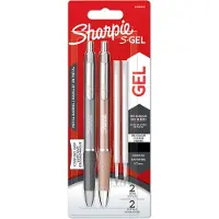 Sharpie Stylo gel S-Gel Metal 2er Set+2Mines Schwrz (2x)