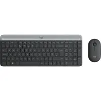 Logitech MK470 Slim Clavier et Souris Sans fil Gris AZERTY