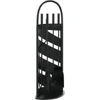 vidaXL Set d’outils de cheminée 5 pcs 23x15x66 cm acier