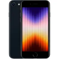 Apple iPhone SE (3rd Gen) (256 Go, Minuit, 4.70", SIM + eSIM, 5G), Téléphone portable, Noir