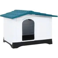 vidaXL Hund Loft 90,5x68x66 cm Polypropenblau