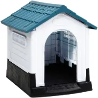 vidaXL Niche pour chien Bleu 57x68x66 cm Polypropylène