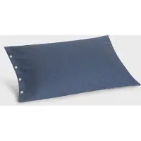 Yumeko - Taie d'oreiller - Flanelle De Coton - 50x70 - Bleu
