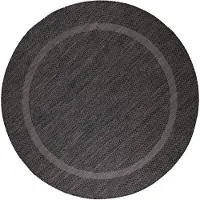 Ayyildiz Hali Ayyildiz | Tapis d'extérieur Relax - 120 cm - Noir - Élégant et résistant aux intempéries