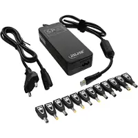 InLine 26618S Universal - Adaptateur secteur - CA 100-240 V - 90 Watt - Prises de sortie : 2 - noir (26618S)