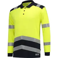 Tricorp 203003FluoryellowInkL Poloshirt Multinorm Bicolor (L)