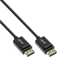 InLine 15403P Câble DisplayPort 2.0 , 8K4K UHBR, noir, contacts dorés, 3m