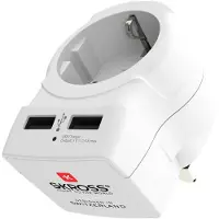 Skross EUROPE TO UK TRAVEL ADAPTER AND USB CHARGER