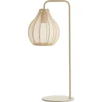 Light & Living - lampe de table - Elati - beige - textile - lampe de bureau - E27 - 1883927