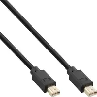InLine Câble Mini DisplayPort 1.4 (1 m), Câble vidéo, Noir