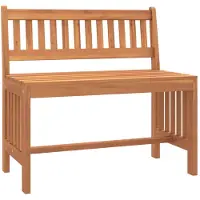 vidaXL Banc de jardin 80 cm en bois massif d'eucalyptus