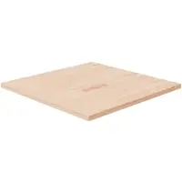 vidaXL Dessus de table carré 70x70x2,5 cm Bois chêne massif non traité