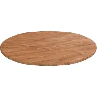 vidaXL Dessus de table rond Marron clair Ø80x1,5 cm Bois chêne traité