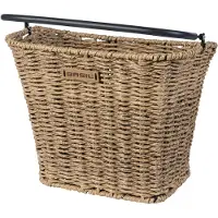 Basil Vorderrrad-Korb Bremen Rattanlook 27x36x29cm, seagrass, natur
