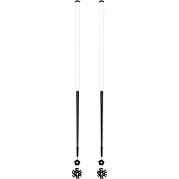 Les batons d'Alain - Bâtons de ski de randonnée - Neige - Taille 135 cm - Blanc