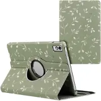 IMoshion Coque tablette Design rotatif à 360° Lenovo Tab M10 5G - Green Flowers