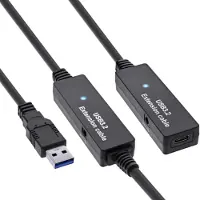 InLine Rallonge active USB 3.2 Gen.1, USB-A mâle à USB-C femelle, 10m