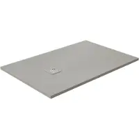 Luca Varess Classy receveur de douche 120 x 80 cm marbre composite gris clair mat structure rock
