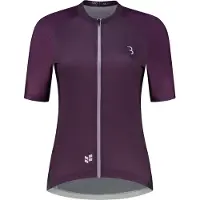 BBB Cycling Maillot DonnaFit R à manches courtes, violet - maillot de cyclisme durable pour femme...