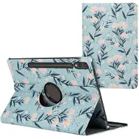 IMoshion Coque tablette Design rotatif à 360° pour Samsung Galaxy Tab S10 Plus / Tab S9 FE Plus / Tab S9 Plus - Flowers