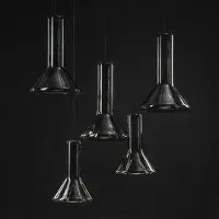 Brokis Whistle PC953 Medium Suspension Chrome | Smoke Grey (CGC 516) | Black