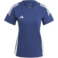 Adidas Tiro24 Sweat Short Sleeve T-shirt Bleu L / Regular Femme