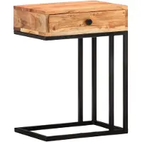 vidaXL Table d'appoint en forme d'U 45x30x61 cm Bois d'acacia massif