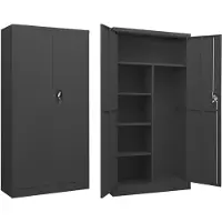 vidaXL Armoire à casiers Anthracite 90x40x180 cm Acier