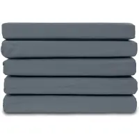 Ten Cate Drap-housse - Drap-housse 180 x 200 - Satin de coton - Drap-housse - Convient pour sommier et matelas - Hauteur d'angle 30cm - Rond élastiqué - Sans repassage - Bleu foncé