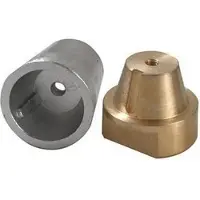 Tecnoseal Radice Full Shaft Hexagonal Anode 0.75kg Gris 35 mm