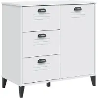 vidaXL Sideboard VIKEN blanc 80x40x80 cm bois composite