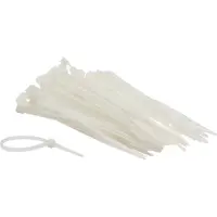 Perel Colliers rapides en nylon blanc x100 100 x 2,5 mm