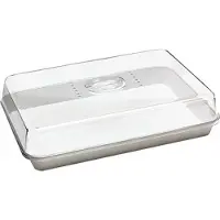 HorecaTraders Vitrine buffet | Plastique | Blanc | 35,6 x 24,7 x 8,5 cm