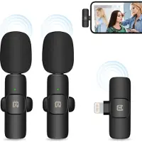 Puluz PU3150B Lavalier Wireless Microphone Lightning Type.