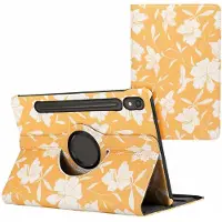 IMoshion Coque tablette Design rotatif à 360° Samsung Galaxy Tab S9 11.0 pouces - Yellow Flowers