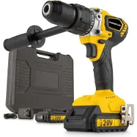 Powerplus POWX00530 - Perceuse à percussion sans fil 20V 120Nm 2BAT