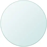vidaXL Dessus de table ronde en verre trempé 300 mm