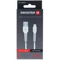 Swissten Câble de données USB/éclairage 1,0 m - blanc