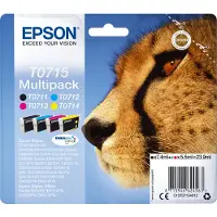 Epson T071 (C13T07154010) - 4 couleurs - Cartouche d'encre - Multipack
