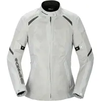 Spidi Blouson de moto Tek Net pour femmes, couleur argent, taille M