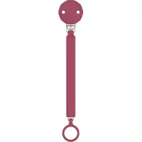 Suavinex Lanière en silicone avec clips pour sucette Wonder, Magenta,