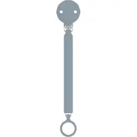 Suavinex Lanière en silicone avec clips pour sucette Wonder, bleu marine,