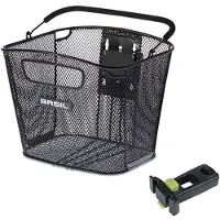 Basil Bold Kf Front Basket Noir