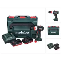 Metabo BS 18 LT BL Q Perceuse-visseuse sans fil 18 V 75 Nm brushless + 2x Batteries 4,0 Ah + Chargeur + metaBOX