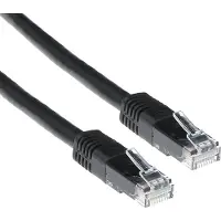ACT Black 0.25 metre U/UTP CAT6 patch cable with RJ45 connectors (IB8952)